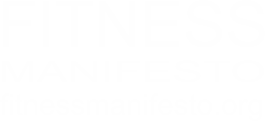 fitnessmanifesto white logo